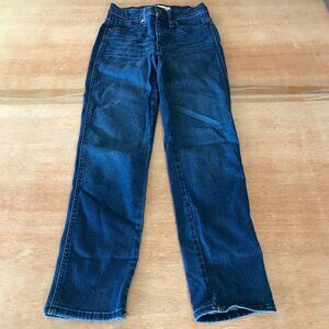 Madewell Mid Rise Stovepipe Skinny Jeans Women 24 Blue Medium Wash Stretch 16903